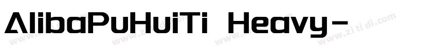 AlibaPuHuiTi Heavy字体转换